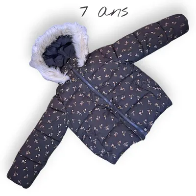 🖤🧥 Doudoune chaude fille Vertbaudet – 7 ans 🧥🖤